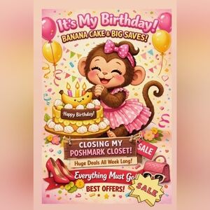 Monkey Mouse's Birthday CLOSING down closet PARTY! BE THERE!!